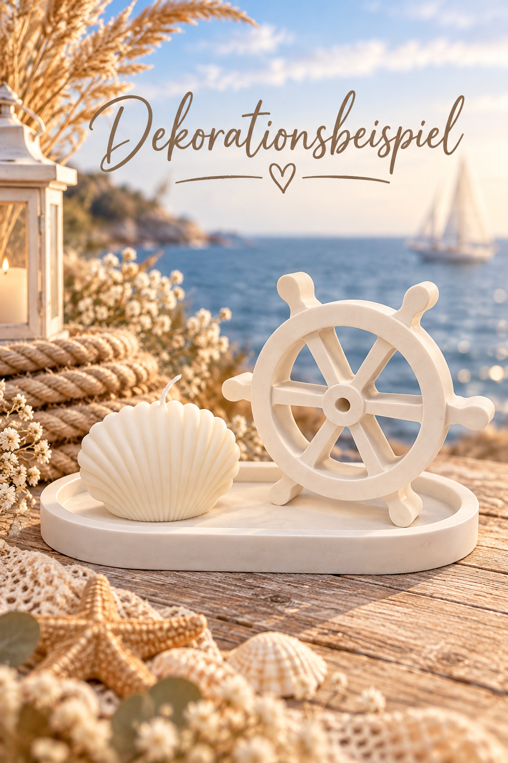 Maritimes Steuerrad mit klassischem Design – Bild 2