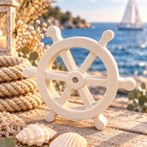 Maritimes Steuerrad mit klassischem Design